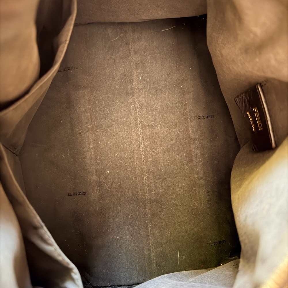 Fendi Brown Leather Logo Patch Interior - image 8